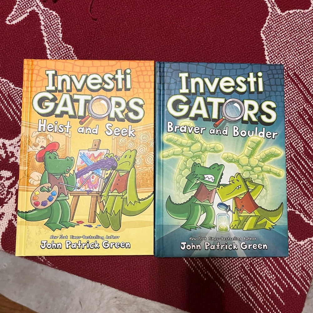 InvestiGATORS 2 hardback cover books.